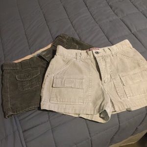 Lot of 2 corduroy shorts
